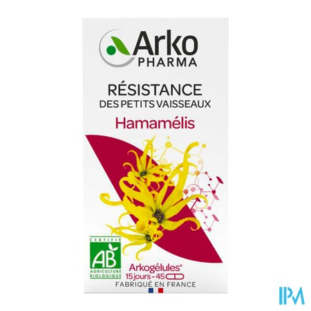 produit ARKOGELULES HAMAMELIS BIO GELU 45