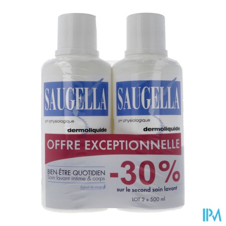 vignette SAUGELLA DERMOLIQUIDE 500ML X2