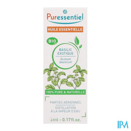 vignette PURESSENTIEL HE BIO BASILIC 5ML
