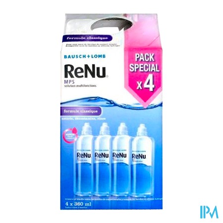 produit RENU MPS SOL NET PACK SPECIAL 360MLX4