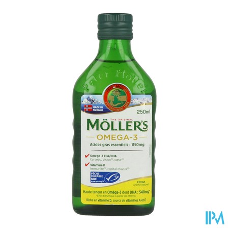 vignette MOLLER'S HLE FOIE MORUE CITRON 250ML