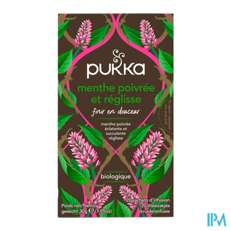 vignette PUKKA INFUS MENTHE/REGLISS SACH 20
