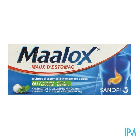 produit MAALOX MAUX D'ESTOMAC CPR 60