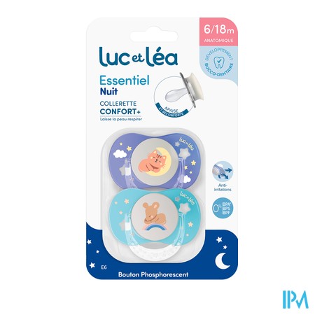 produit LUC&LEA DUO SUCET ESSENTIEL NUIT 6-18M E6