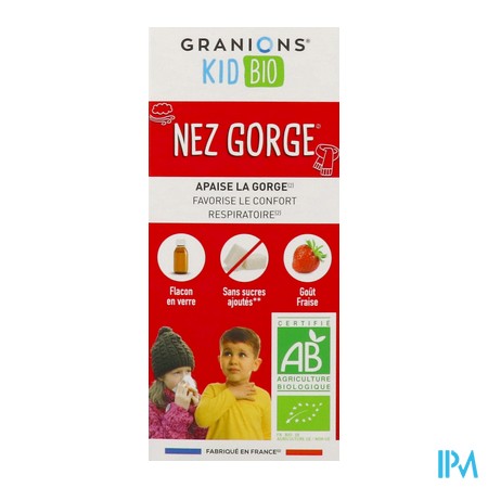 vignette GRANIONS KID BIO NEZ GORGE 125ML