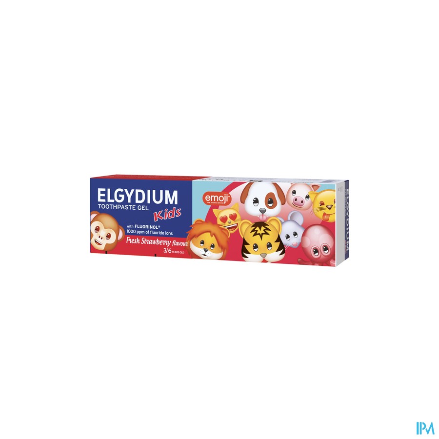 vignette ELGYDIUM DENTI FRAISE GIVREE EMOJI 2/6ANS