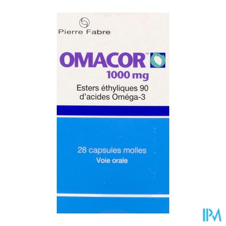 vignette OMACOR 1 000MG CAPS FL 28