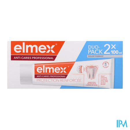 vignette ELMEX ANTI-CARIES PROFESSION DENT 2X100ML