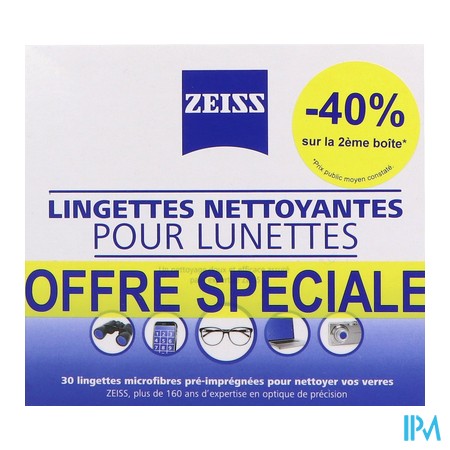 produit ZEISS LINGETTES LUNETTE -40%SUR 2E