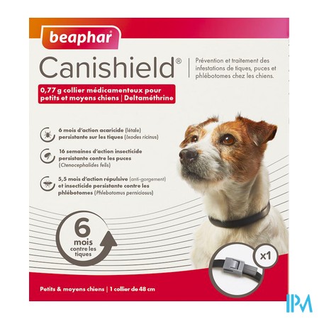 vignette BEAPHAR COLLIER CANISHIELD 48CM
