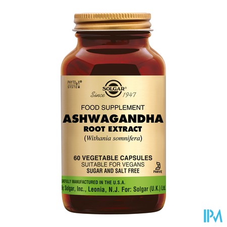 vignette SOLGAR SFP ASHWAGANDHA GELUL VEG60