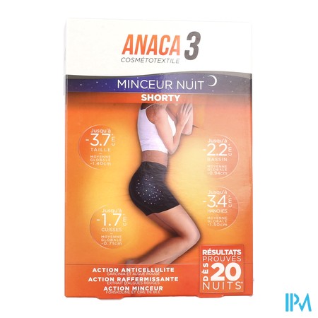 vignette ANACA3 SHORTY MINC NT NOI L/XL