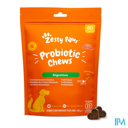 produit ZESTY PAWS PROBIOTIC CHEWS PUMPKIN 60