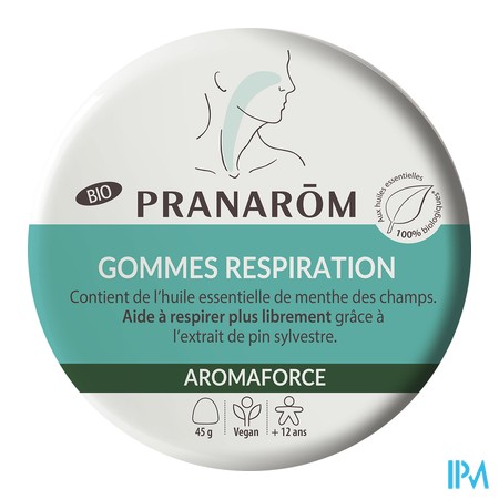 produit PRANAROM GOMMES RESPIRATION BIO 45G