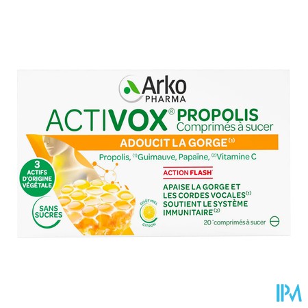 vignette ACTIVOX PROPOLIS CPR SUCER 20