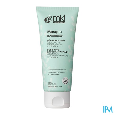 vignette MKL MASQUE GOMMAGE DESINCRUSTANT BIO 75ML
