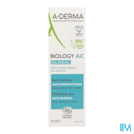 vignette A-DERMA BIOLOGY AC GLOBAL SOIN A-IMP 40ML