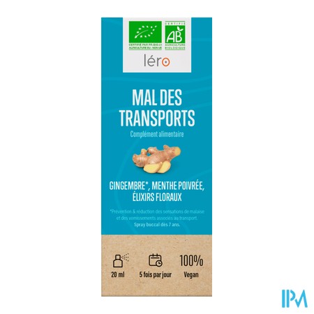vignette LERO MAL DES TRANSPORTS SPRAY 20ML