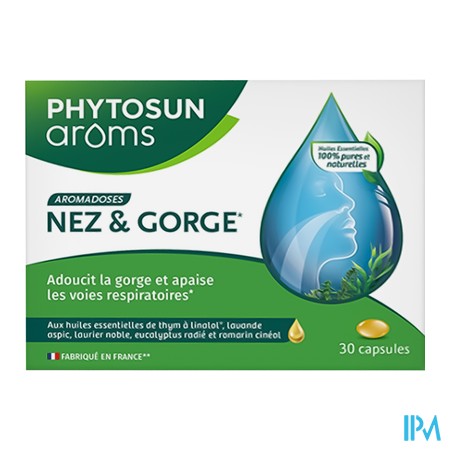 produit AROMADOSES NEZ/GORGE CAPS30