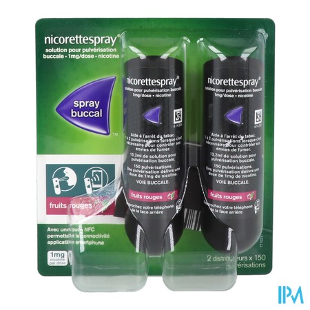 vignette NICORETTESPRAY FR 1MG/DOSE SOL FL2