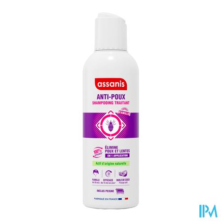 vignette ASSANIS ANTI-POUX SHP 200ML + PEIGNE