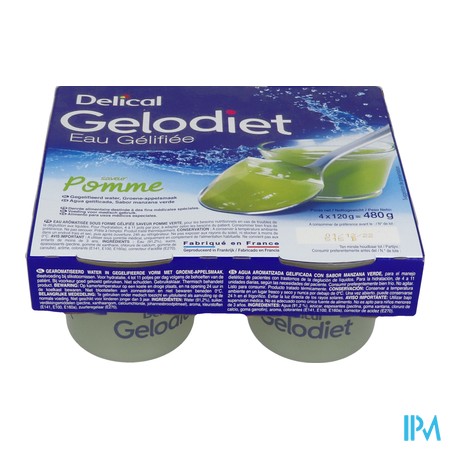 vignette DELICAL GELODIET EAU GEL POMM120X4