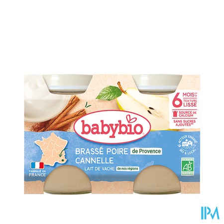 vignette BABYBIO BRASSE POIRE/CANELL2X130G