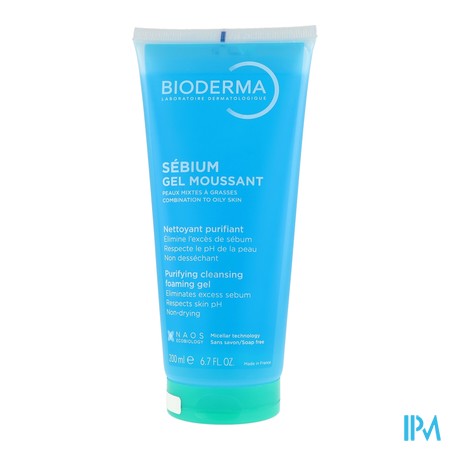 vignette BIOD SEBIUM GEL MOUS PG FL 200ML