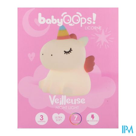 vignette BABYOOPS! VEILLEUSE LICORNE
