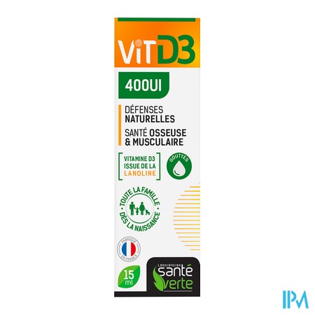produit SANTE V VITAMINE D3 400UI GOUTTES 15ML