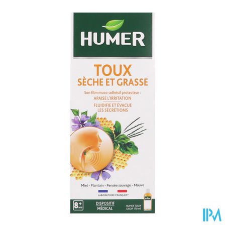 produit HUMER TOUX MIEL/PLANT/REG SP 170ML