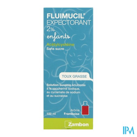 vignette FLUIMUCIL 2% ENFANTS SOL BUV 100ML