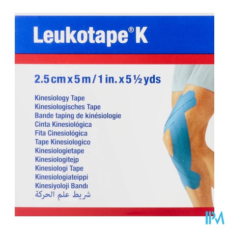 vignette BDE LEUKOTAPE K BLEU 2,5CMX5M