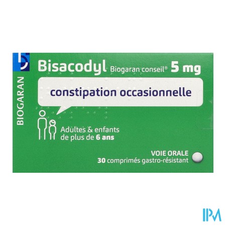 vignette BISACODYL BGC 5MG CPR BT30