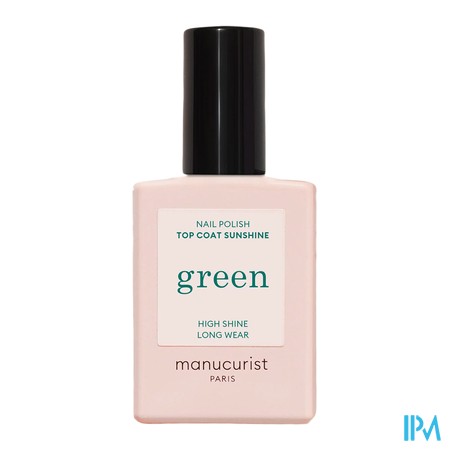 vignette MANUCURIST GREEN TOP COAT SUNSH ROSE 15ML