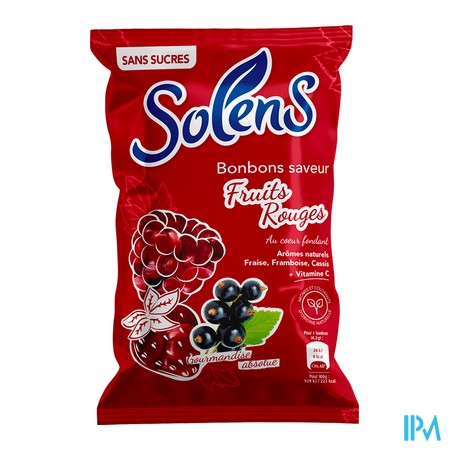 vignette SOLENS S/SUC BONBON FRUIT RGE 100G