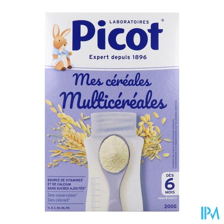 produit PICOT CEREALE MULTICEREALE 6M 200G