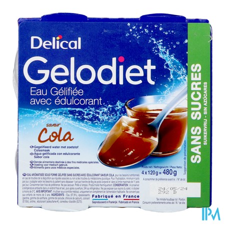 vignette DELICAL GELODIET EAU S/S COLA4X120