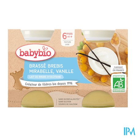 vignette BABYBIO BRASSE BREBIS MIRAB VAN 2X130G