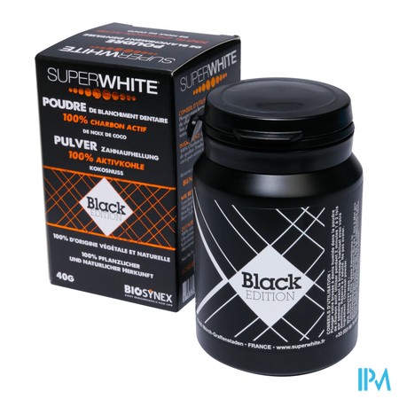 vignette SUPERWHITE PDRE CHARBON 40G