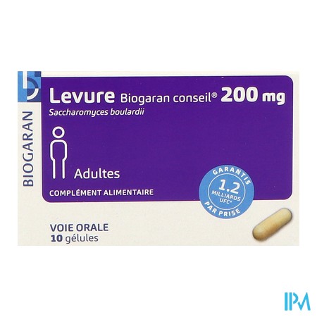 vignette LEVURE BGR 200MG GELUL 10
