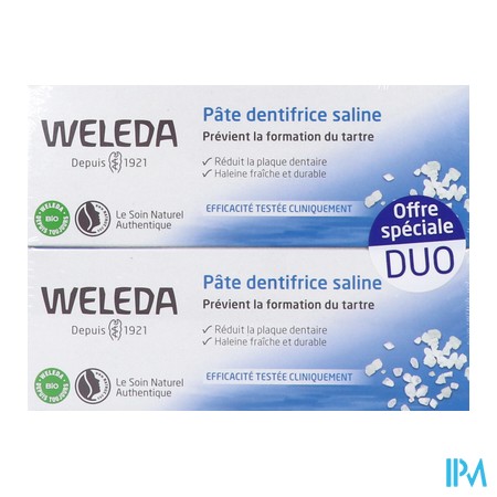 vignette WELEDA PATE DENT SALINE 75ML X2