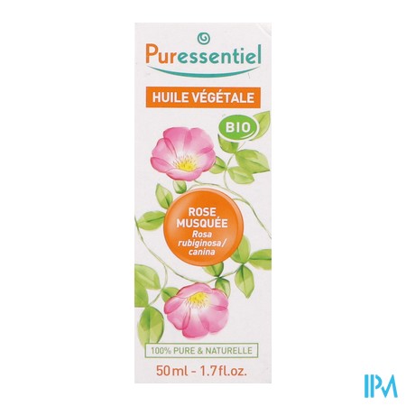 vignette PURESSENTIEL HLE VEGET BIO ROSE MUSQ 50ML
