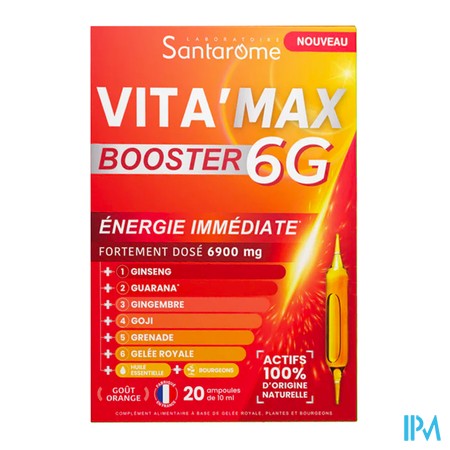 vignette SANTAROME VITA'MAX BOOSTER 6G AMP20