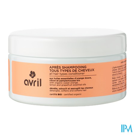 produit AVRIL APRES-SHAMPOOING BIO 200ML