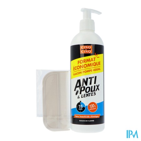 vignette CINQ/CINQ SH NATURA A/POUX ECO 400ML