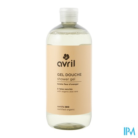 vignette AVRIL GEL DCHE TENDRE FL ORANG 500ML BIO