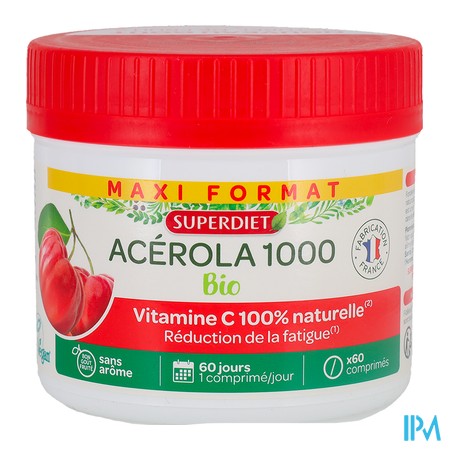 produit MAXI POT ACEROLA 1000 BIO CPR60