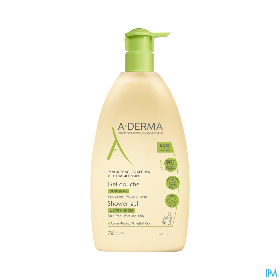vignette A-DERMA GEL DCH SURGRAS 750ML