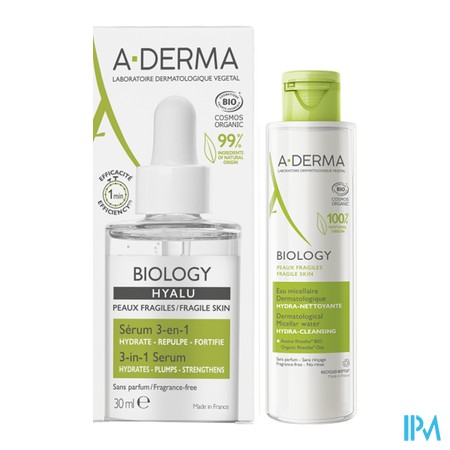 vignette A-DERMA HYALU SERUM 3EN1 30ML+EAU
